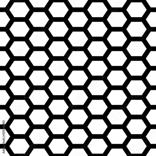 Hexagons. Honeycomb. Mosaic. Grid background. Ancient ethnic motif. Geometric grate wallpaper. Parquet backdrop. Digital paper  web design  textile print. Seamless ornament pattern. Abstract art image