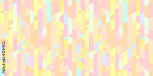 Polygonal background. Stripe pattern. Multicolored backdrop. Seamless abstract texture with many lines. Geometric colorful wallpaper with stripes. Image for flyer, shirt and textile