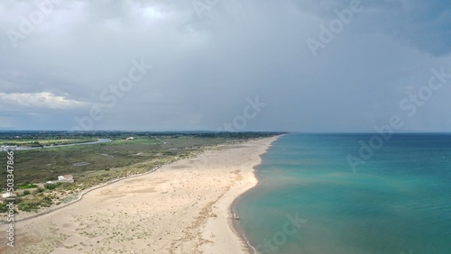 Fotografie survol de Valras plage dans l'Hérault