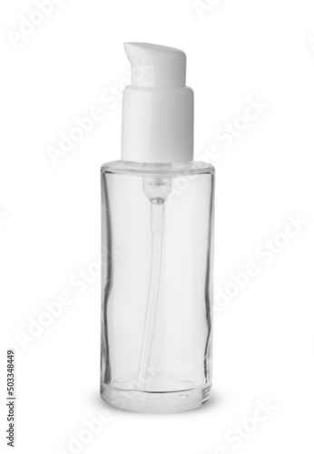 puff glass bottle with pump