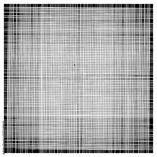 Grunge texture Square black abstract background Checkered pattern Design element Vector illustration Isolated on white background