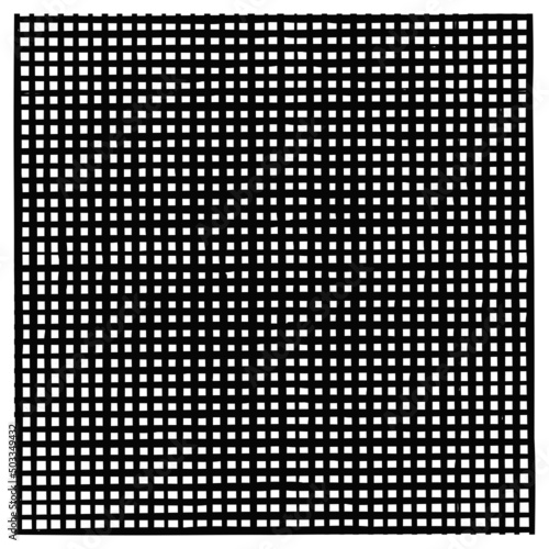 Grunge texture Square black abstract background Checkered pattern Design element Vector illustration Isolated on white background