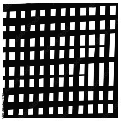Grunge texture Square black abstract background Checkered pattern Design element Vector illustration Isolated on white background