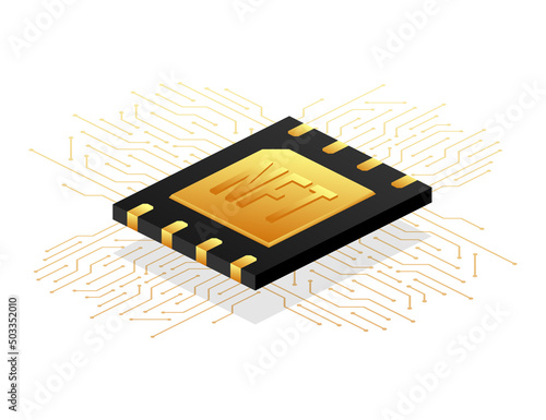 Icon with nft card. Non fungible token nft. Credit card. Bitcoin currency