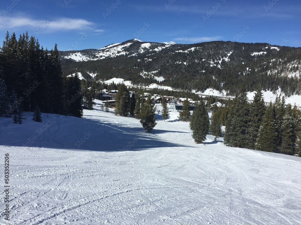 Fototapeta premium Ski slope scenes