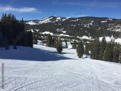 Ski slope scenes