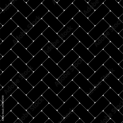 Black tiles floor