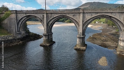 Puente sobre el río Xunco en Cervo,  Galicia photo