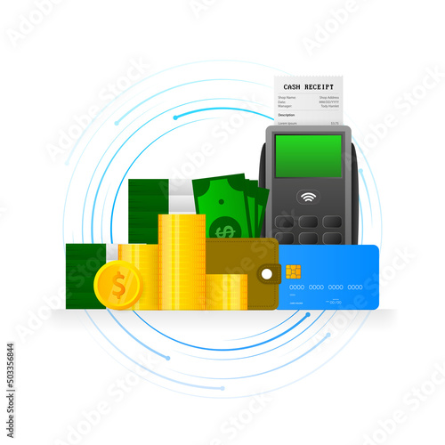 Flat character. Digital electronic currency. Business concept. Finance isometric. Digital bank