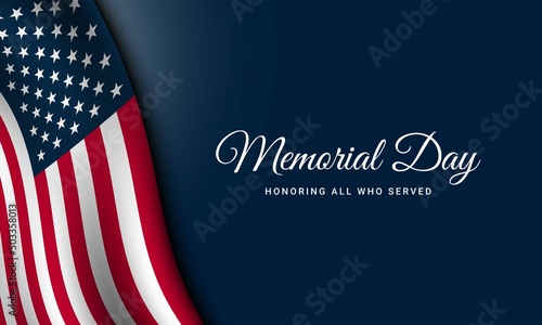 Memorial Day Background Design.