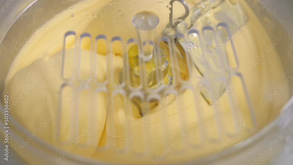 Industrial preparation of italian creamy ice cream. There is machine for making ice cream.The taste of vanilla, banana, mango is mixed. Industrial preparation of italian creamy ice cream. There is machine for making ice cream.The taste of vanilla, banana, mango is mixed.