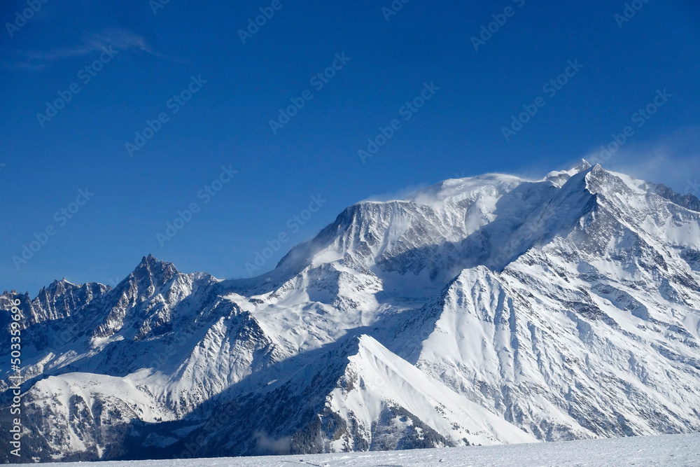 French Alps. Mont Blanc massif.