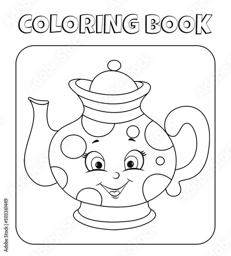 kitchen kettle coloring page