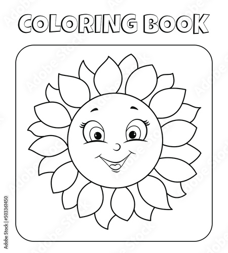 sunflower coloring page