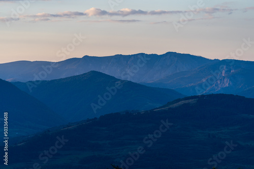 Fototapeta Naklejka Na Ścianę i Meble -  Silhouettes of Mountains