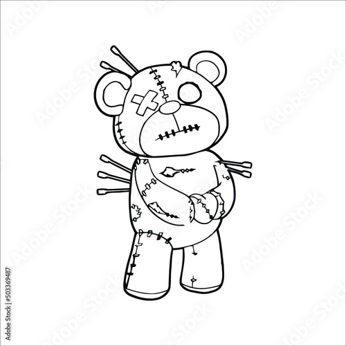 voodoo coloring page for adult nique Pages to Color on Voodoo Dolls, Satanic Art,