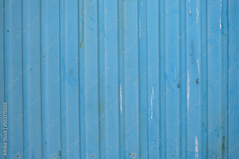 Blue metal iron plate background close up Blue metal iron plate background close up