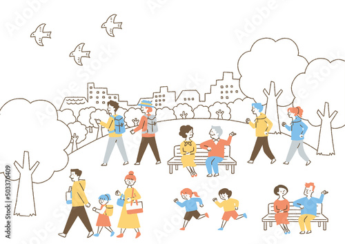 街に住む人々_セット01