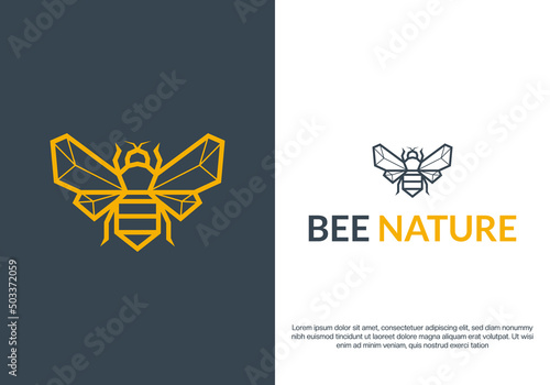 bee line logo design. logo template