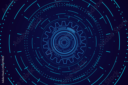 digital technology and engineering, digital telecoms concept, Hi-tech, futuristic technology background, vector illustration.	
