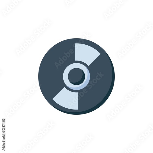 dvd vector icon. computer component icon flat style. perfect use for logo, presentation, website, and more. simple modern icon design flat style