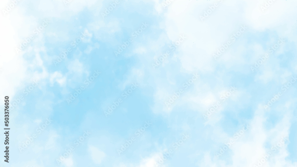 Summer blue sky cloud light white background. Beauty clear cloudy in sunshine calm bright winter air background. horizon skyline view spring wind.
