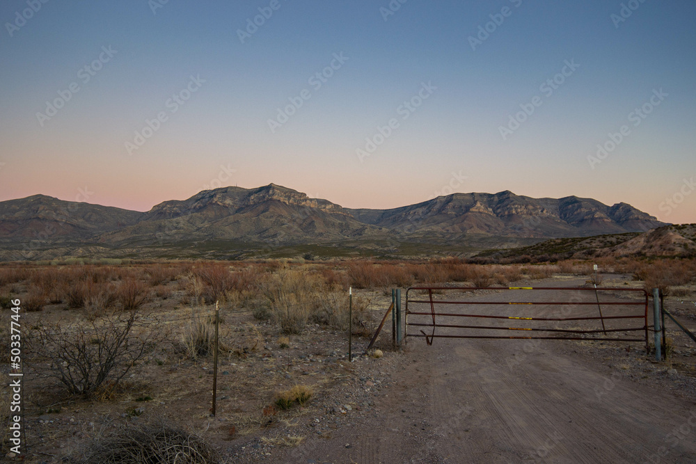 sunset in the mountains