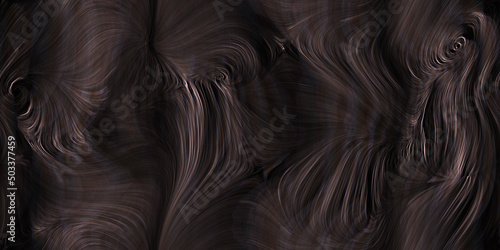 Dark forest wood mystic twirls. Seamless arcane oracular spins background texture.