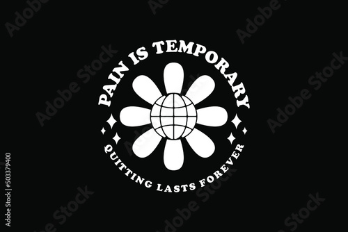 Aesthetic quote streetwear typography style graphic design