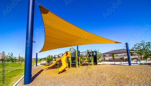 Children's Jungle Gym With Canopy For Shade