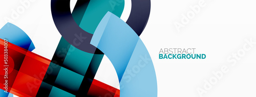 Color geometric stripes, lines abstract background. Minimal geometric template for wallpaper, banner, presentation