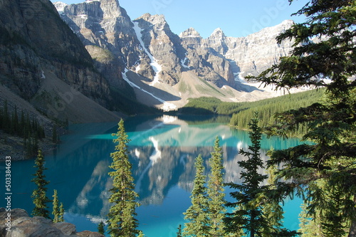 Glacier feed lake in Canada
