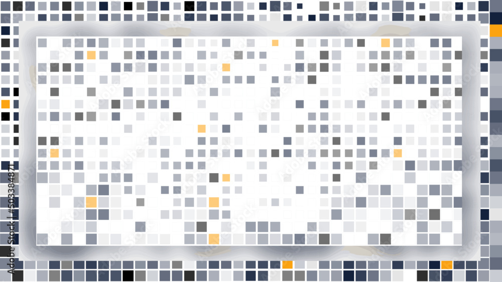 gray frame mosaic design vector background