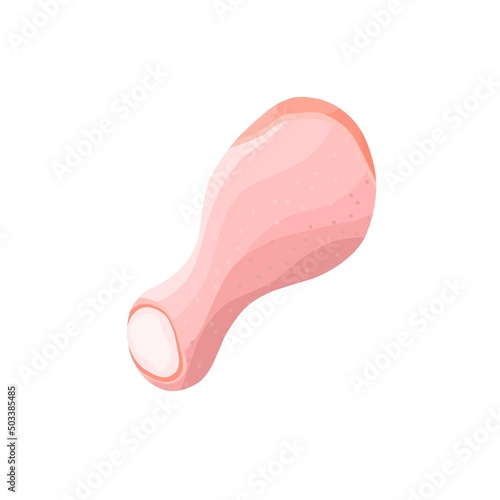 Vector image of raw chicken thigh. Jumbo chicken thighs on a white background. Great for chicken sales images, chicken business trade logos, and web logos.