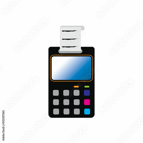 Credit card machine. ATM for money. Payment terminal illustration