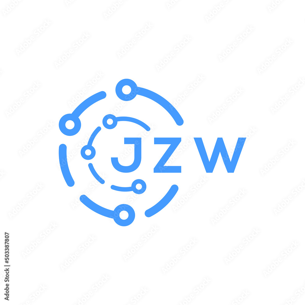 JZW technology letter logo design on white background. JZW creative initials technology letter logo concept. JZW technology letter design. JZW technology letter logo design on white background. JZW creative initials technology letter logo concept. JZW technology letter design.