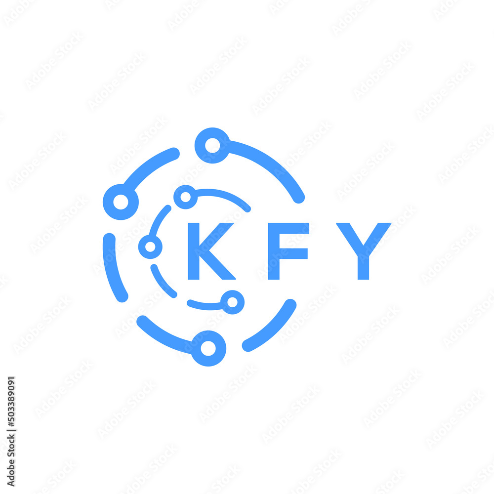 KFY technology letter logo design on white background. KFY creative initials technology letter logo concept. KFY technology letter design. KFY technology letter logo design on white background. KFY creative initials technology letter logo concept. KFY technology letter design.