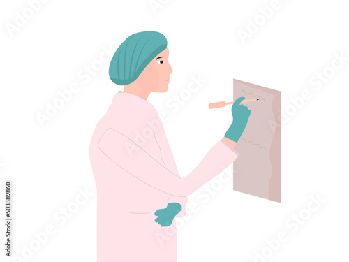 illustration of a nurse at work © Nurism
