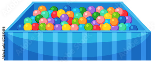 Isolated children ball pool