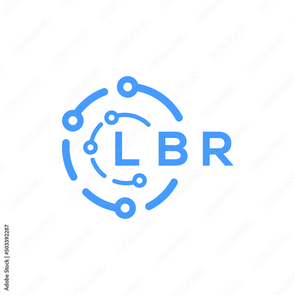 LBR technology letter logo design on white background. LBR creative initials technology letter logo concept. LBR technology letter design. LBR technology letter logo design on white background. LBR creative initials technology letter logo concept. LBR technology letter design.