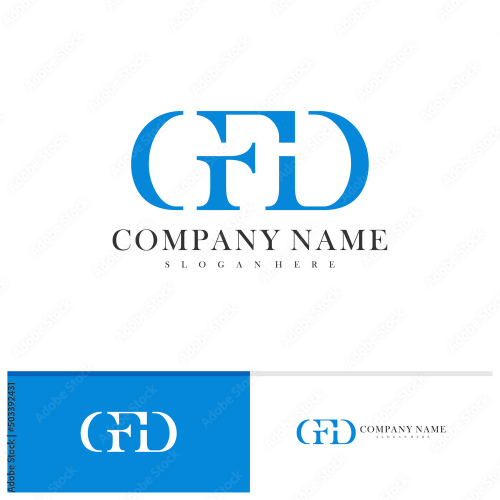 Letter G F D logo vector template, Creative G F D logo design concepts Letter G F D logo vector template, Creative G F D logo design concepts