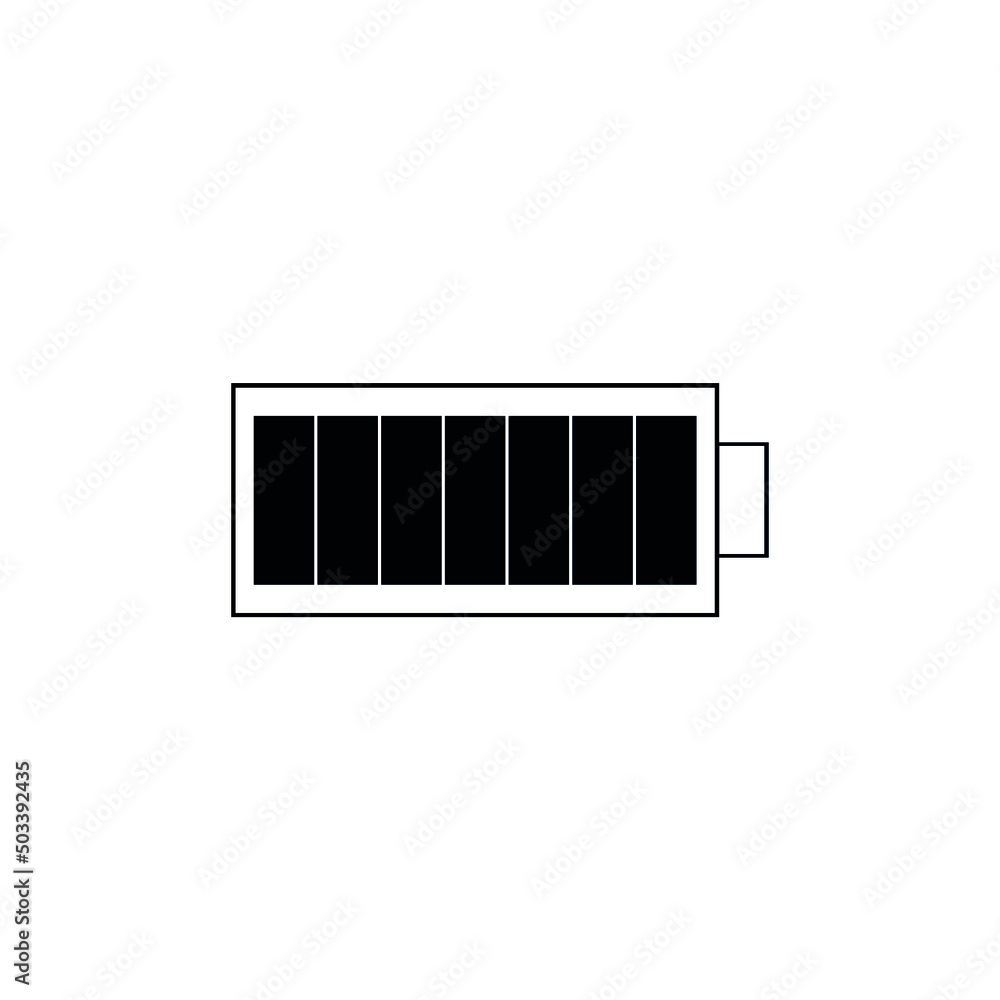 Vector image of a phone battery icon Vector image of a phone battery icon