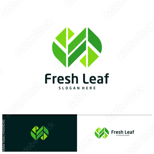 Leaf logo vector template, Creative Leaf logo design concepts