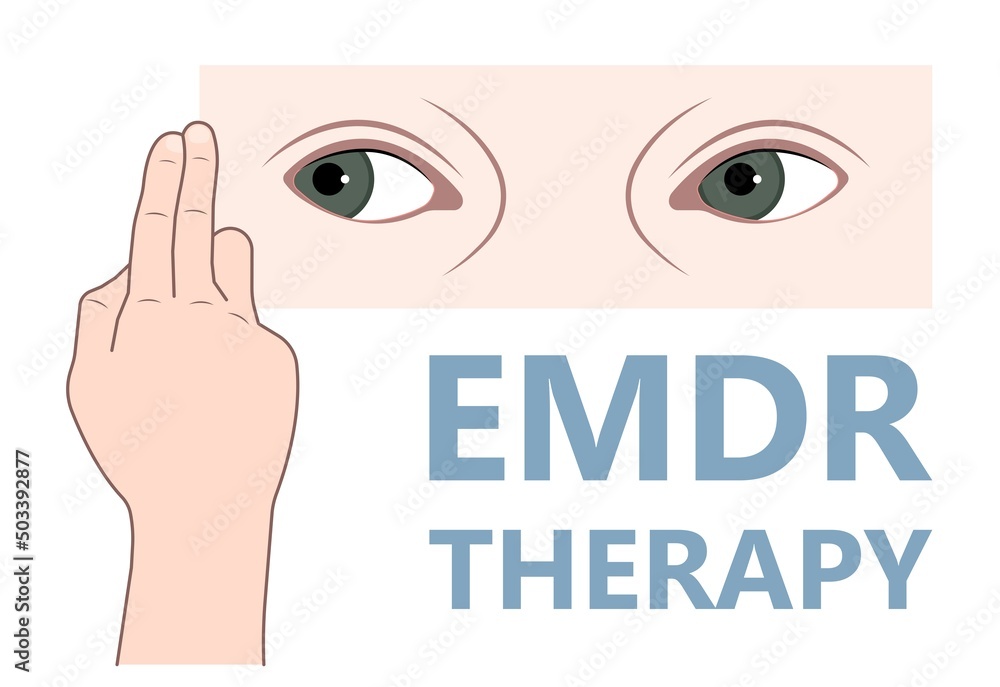 Talk therapy Eye and reprocessing post trauma treat EMDR brain panic ...