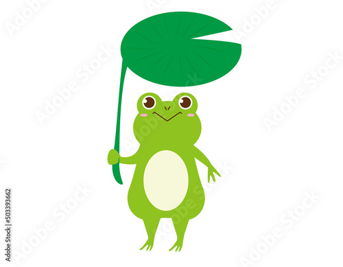 かわいいカエル　ベクターイラスト