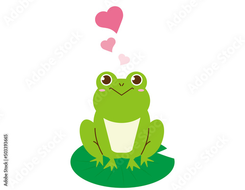 かわいいカエル　ベクターイラスト