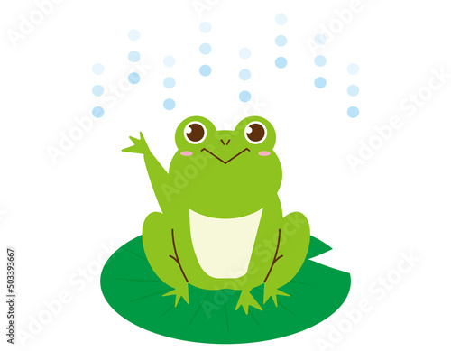 かわいいカエル　ベクターイラスト