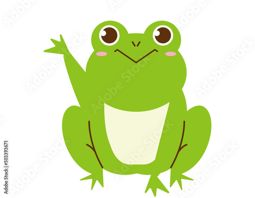 かわいいカエル　ベクターイラスト