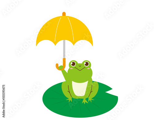 かわいいカエル　ベクターイラスト