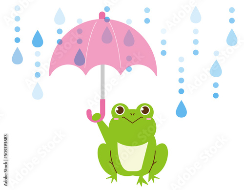 かわいいカエル　ベクターイラスト